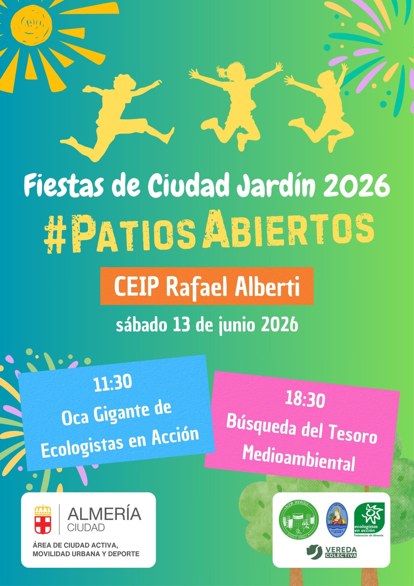 #PatiosAbiertos Fiestas Ciudad Jardin 2026 cartel